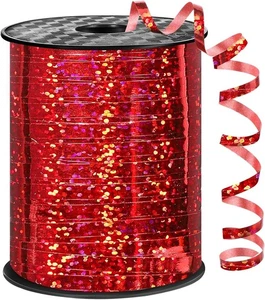 Rotes Kräuselband 600 Yards 1/5 Zoll für Luftballons & Geschenkverpackung - Bild 1 von 4
