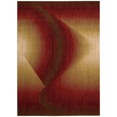 Alfombra Nourison Radiant Arts RA04 roja 2' 3" x 4' Foto 1 de 4