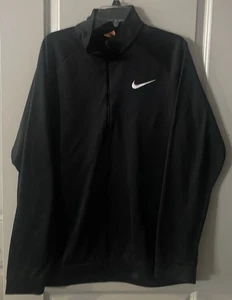 Men’s Nike Quarter Zip Black Jacket Size XL - Picture 1 of 8