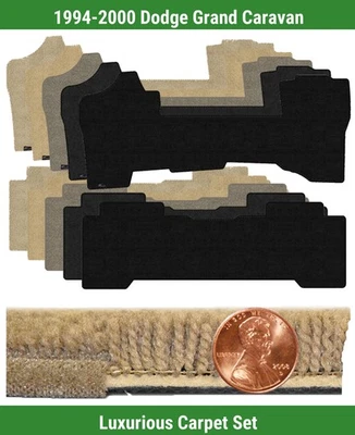 Juego de alfombrillas de lujo personalizadas para Dodge Grand Caravan 1994-2000 (2 piezas) #K34 Foto 1 de 4