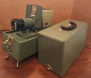 Vntg Argus 300 Manual Slide Projector with Case Fan/Light Works UNTESTED Pic/Des - Picture 1 of 12