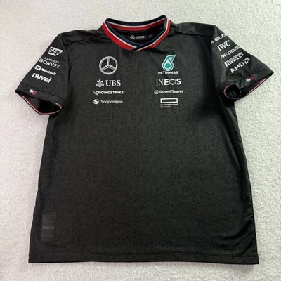 Tommy Hilfiger 梅赛德斯奔驰 F1 AMG Petronas Team Racing 2024 T 恤 L 码 — 第 1/4 张图片