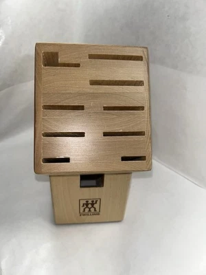 BLOQUE CUCHILLO MADERA ZWILLING 9 RANURAS EXCELENTE ESTADO USADO Foto 1 de 4