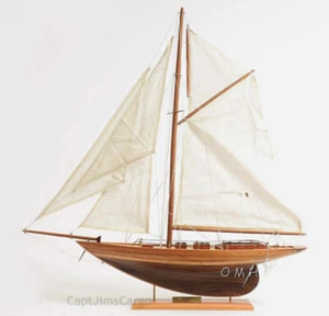 Eric Tabarly's Pen Duick Wooden Sailboat Model 24" Yacht Fully Assembled New - Picture 1 of 5