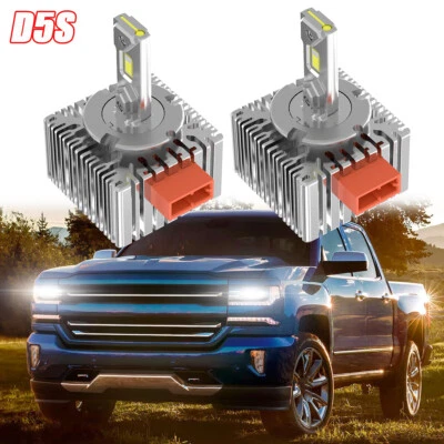 D5S LED 车头灯灯泡 高低光束 适用于雪佛兰 Cheyenne 2016 - 2018 替换 HID — 第 1/4 张图片
