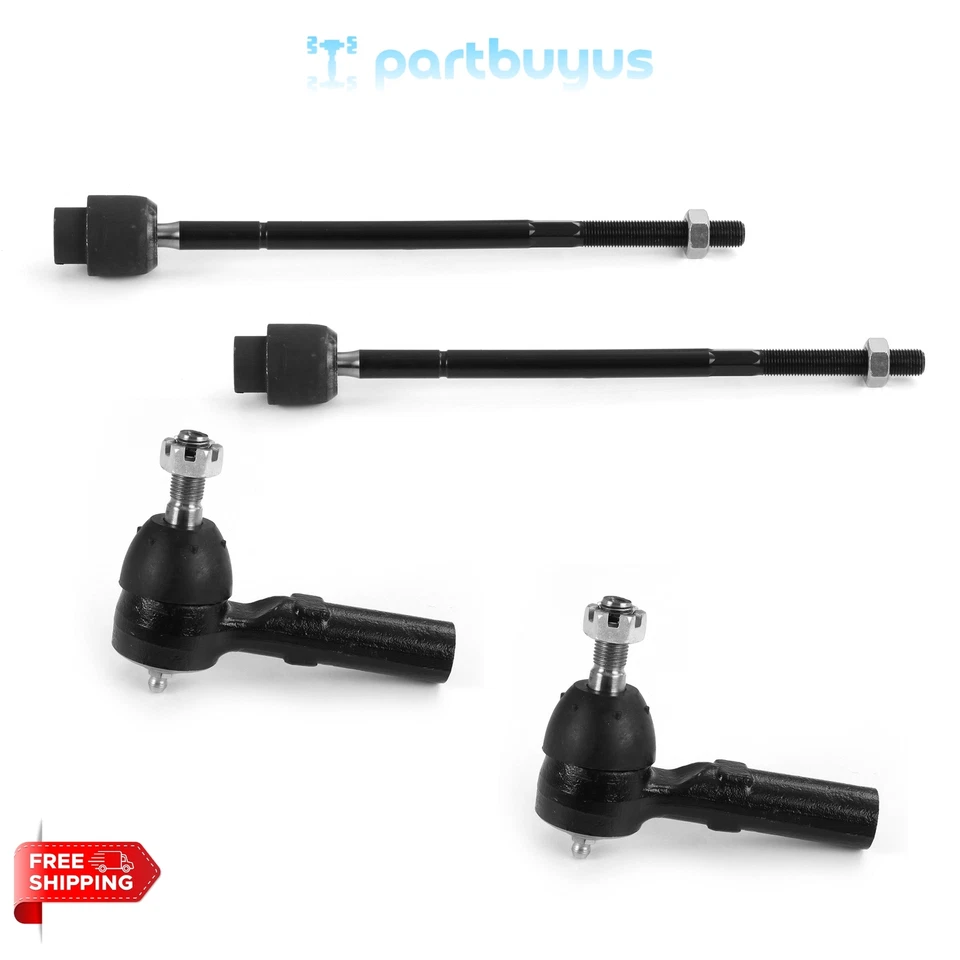 Buick Riviera 1995-1996 4 PCS Front Tie Rod End Kit 21011027, 21012398, 26003985 - Image 1 of 1