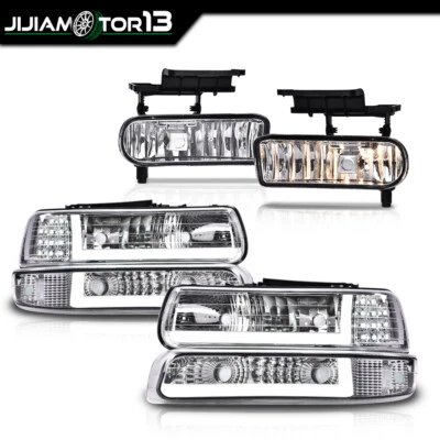 Faros LED DRL lámparas y luces antiniebla aptos para 99-02 Chevy Silverado 00-06 Tahoe Foto 1 de 4