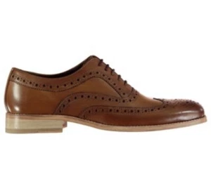 Firetrap Men Blackseal Somerset Brogues Lace Up Shoes Leather Upper Casual Uk 10 - Picture 1 of 5