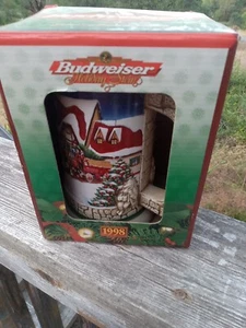 Cerveza Budweiser Holiday Stein 1998 vintage - Imagen 1 de 10