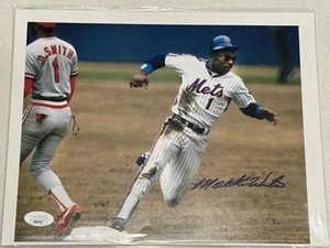 Mookie Wilson Autographed 8x10 w/ JSA Certification of Authenticity  - Picture 1 of 2
