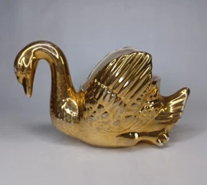 Vintage Gold Swan Planter - Bild 1 von 17