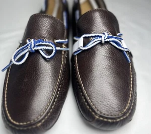 $190 Cole Haan Grant mocasín de cuero guijarros marrón oscuro talla 13 M nuevo sin caja - Imagen 1 de 20