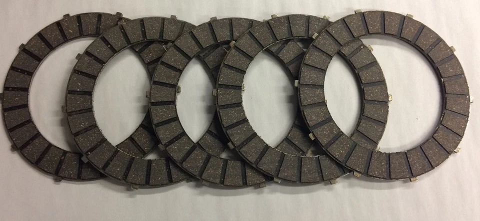 PLACAS DE FRICCIÓN DE EMBRAGUE PREUNIDAD TRIUMPH X 5 UNIDADES 3TA 5TA 350 500 650 5T 6T T120 Foto 1 de 1