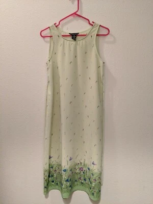 Vestido Jonathan Martin Verde Floral Cambio Sin Mangas Pascua Boda talla 16 Foto 1 de 3