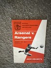 Scarce Testimonial  Jack Kelsey1962/63 Arsenal V Glasgow Rangers Good Condition