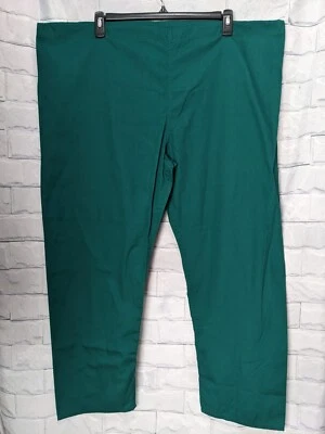 Simply Basic Hunter Casleton Green Medical Scrub Pants Drawstring Style Size XL - Image 1 of 4