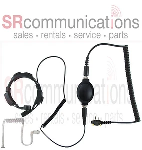 Throat mic PTT headset Icom F4011 F24 F14 F3001 F3011 F4001 F11 F21 F3G F4031 - Picture 1 of 1