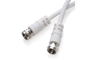 Koax Lead Fly Lead F-Stecker 1,5 Mtr TV Sky usw. Kabelschraube F Stecker schwarzgold - Bild 1 von 3