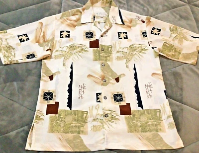 Mench Collections Italy Multi-Color Graphic Design S/S  Mens Shirt Medium - Image 1 of 4