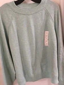 NWT A New Day Xxl Green Light Sweatshirt 2x Plus Woman’s Casual - Picture 1 of 4