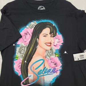Selena Pérez Singer T Shirt Mens Size L Large Portrait Tejano New Tags NWT #M68 - Picture 1 of 8