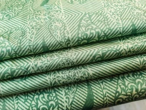 Pure Silk Fabric By The Yard Dress Making Cloth Collage Vintage Material PSF1610 - Picture 1 of 7