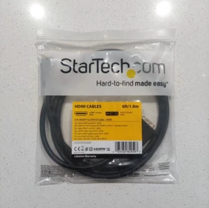 HDMI to DVI - StarTech.com HDMI to DVI Cable 6ft/1.8m - Brand New - Clearance - Picture 1 of 3