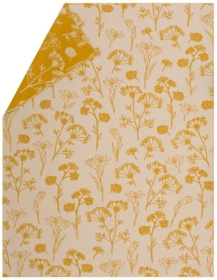 David Fussenegger Wohndecke Jade 'Floral' 150 x 200 cm Gelb - 3852/31 - Bild 1 von 3