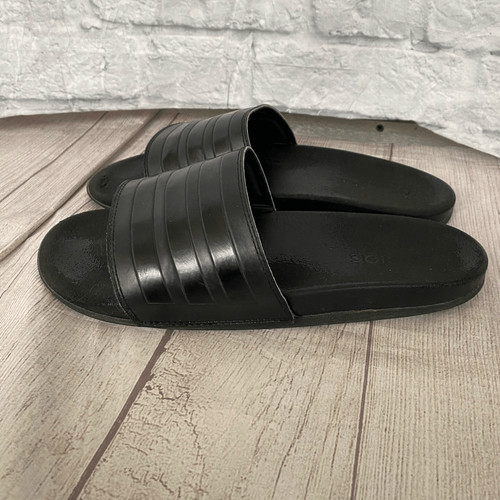 Adidas scivoli sandali comfort da uomo neri taglia 10