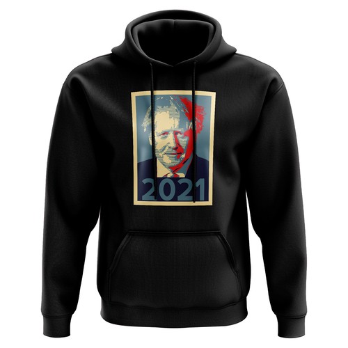VETEMENTS Felpa con cappuccio Boris Johnson Lockdown 2021 Funny Hope Hoody Stay Home Joke Quarantena