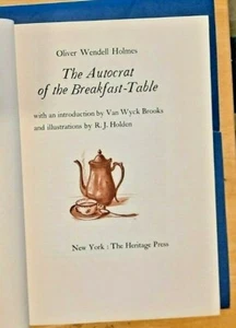 AUTOCRAT OF THE BREAKFAST TABLE - HOLMES  HERITAGE PRESS w/ Slipcase - Bild 1 von 5