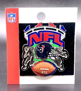 Houston Texans Pin PSG 2005 Vintage 1.75” Inch Enamelized & Metal NFL Football - Picture 1 of 4