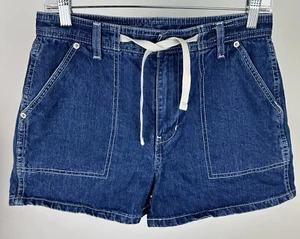 Pantalones Cortos Utilitarios JORDACHE Vintage Años 90 28" Cintura Alta REAL Denim Cordón Boho - Imagen 1 de 14