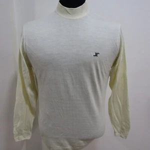 Jaeger Mens 100 % Wool Crew Neck Jumper Cream Chest 44/46 UK Size L REF (Y02245) - Picture 1 of 17