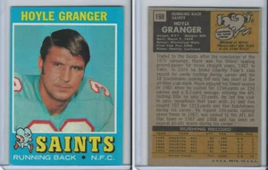 1971 Topps Football, #198 Hoyle Granger, New Orleans Saints - Picture 1 of 1