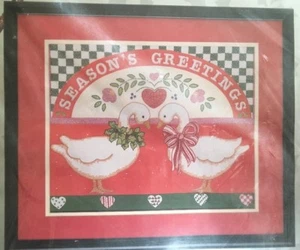 Kit de punto de cruz estampado saludos de temporada, ganso de Navidad 1988 Candamar 20351 - Imagen 1 de 4
