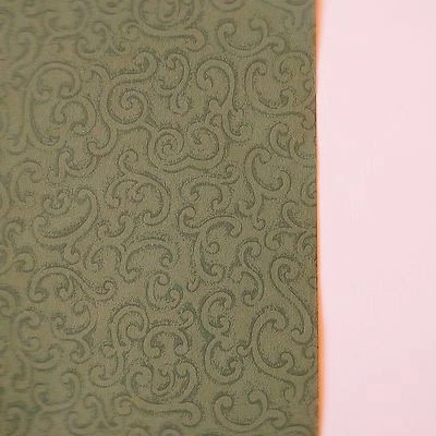 Papel pintado vintage rollo de filigrana verde de Clarence House Foto 1 de 2