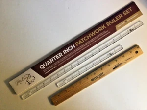 MS2--Ladies Sewing--Madam Sew, Crafts Ruler Set, 9" & 17" Brand New - Picture 1 of 9