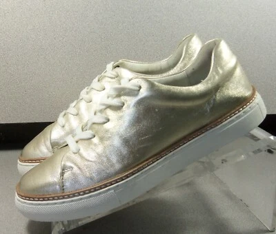 7814608 LPF30 CALLIE WOMENS SHOE 7.5 M  GOLD LEATHER LACE UP JOHNSTON & MURPHY - Image 1 of 4