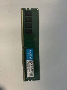 Crucial 8GB DDR4 2400 MHz PC4-19200 DIMM 240-Pin Desktop Memory RAM CT8G4DFD824A - Photo 1/1