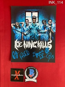 Ice Nine Kills band signed 8x10 photo Spencer Charnas Beckett Horrorwood - Picture 1 of 12
