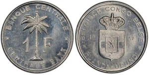 CONGO, RUANDA, URUNDI 1957 1 franco - graduación profesional SP65 ESSAI y huelga de circulación MS64 - Imagen 1 de 3