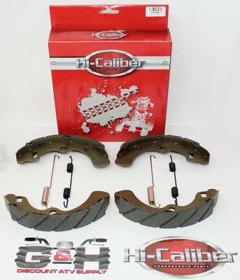 2 juegos de zapatas de freno traseras acanaladas + resortes para Kawasaki Mule 1000 KAF 450 UTV 1988 Foto 1 de 2