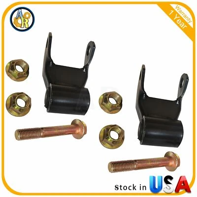 2x Grillete de resorte de hoja trasera para camioneta Dodge B1500 B2500 B3500 B350 D250 82-97 Foto 1 de 2