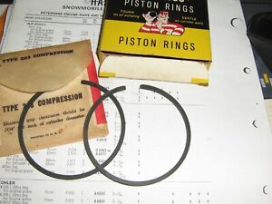 Hastings piston Ring Set 8-6491 - Hirth 292 single & 600 TWIN 75mm+020