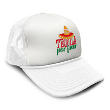Trucker Hat Tequila Por Favor Snapback Baseball Cap for Men & Women Polyester
