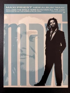 MAXI PRIEST - NEW ALBUM | ORIGINAL MAGAZINE ADVERT 8X12" [M204] - Bild 1 von 1
