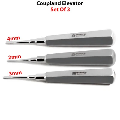Surgical Dental Coupland Elevator Tooth Extracting Surgery Straight 2mm/3mm/4mm - Image 1 of 4
