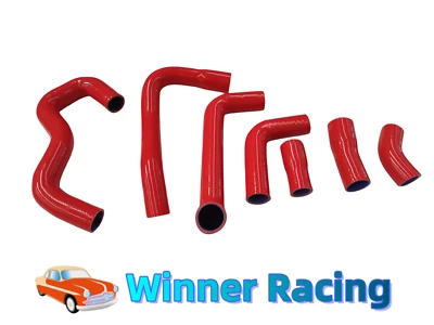 Manguera de radiador de silicona para Lotus Esprit 910/910S 2,2 L Turbo I4 1987-1992 ROJO Foto 1 de 4