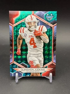 2023 Bowman's Best University - Quinshon Judkins #61 verde geometrico /15 - Foto 1 di 10